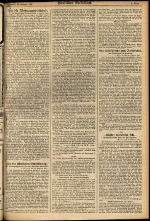 Zweite Ausgabe vom Dienstag, den 22. Februar 1927.