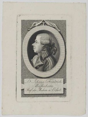 Bildnis des Johann Friedrich Weisenborn