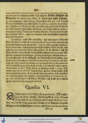 Quaestio VI