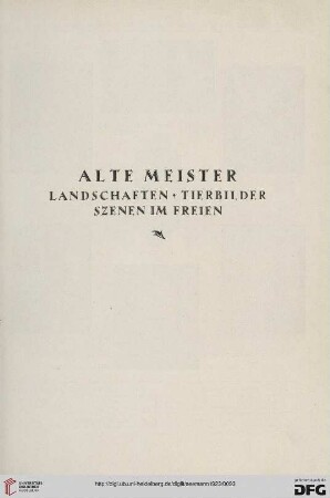 Landschaften, Tierbilder, Szenen im Freien