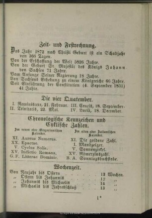 Zeit- und Festrechnung