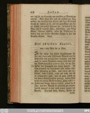Das achtzehnte Kapitel, vom 18ten Vers bis zu Ende.