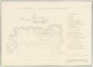 Ehrenfriedhof für 120 Soldaten: Grundriss Familiengrabstätte 1:20