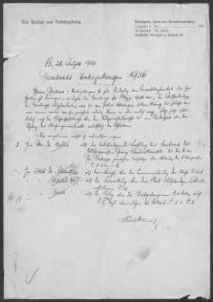 Unterjettingen mit Sindlingen: Pfarrbericht 1936