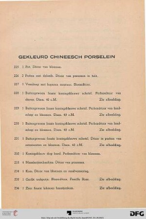 Gekleurd Chineesch Porselein (Nr. 225-451)