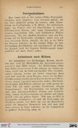 Aufnahmen nach Bildern