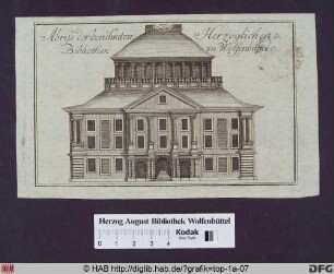 Abriss der berühmten Herzoglichen Bibliothek zu Wolfenbüttel.