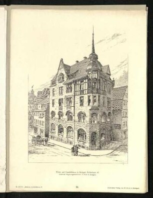 Wohn- und Geschäftshaus in Stuttgart, Karlsstraße 10. Außenansicht.