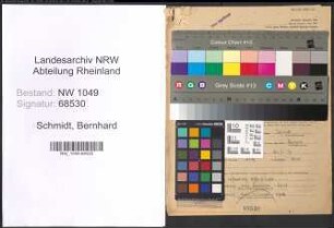 Entnazifizierung Bernhard Schmidt , geb. 15.06.1900 (Lehrer)