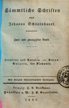 Sämmtliche Schriften, 22. Kleinere Erzählungen und Novellen ; Theil 4