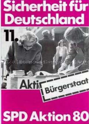 Propagandaschrift der SPD zur Bundestagswahl 1980