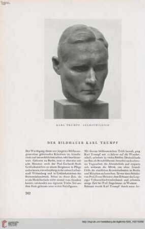 42: Der Bildhauer Karl Trumpf