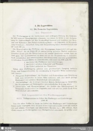 3. Die Lagerstätten