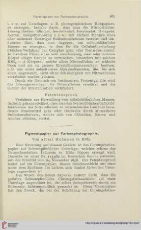 15: Pigmentpapier zur Farbenphotographie