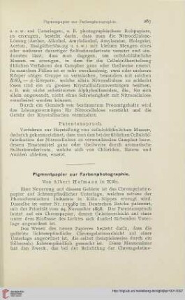 15: Pigmentpapier zur Farbenphotographie