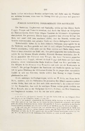 Jüngere Sandsteine, Conglomerate und Sandkalke