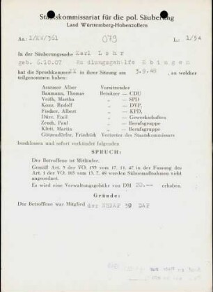 Lohr, Karl