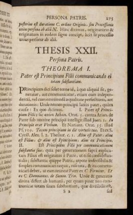 275-285, Thesis XXII