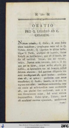 Oratio Pro Q Ligario Ad C. Caesarem.
