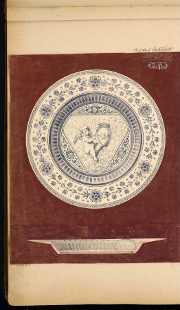 Teller Monatskonkurrenz September 1878: Ansicht, Schnitt