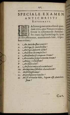 Speciale Examen Antichristi Reformati.