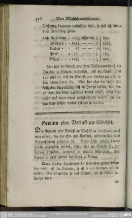 XXIX. Gewinn oder Verlust an Wechseln