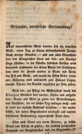Rückblick auf die fünfundzwanzigjährige Regierung Seiner Majestät des Königes : eine Rede, in der Königl. Akademie der Wissenschaften zur Feyer des 16ten Februar 1824