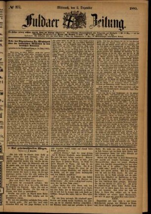 Ausgabe vom Mittwoch, den 02. Dezember 1885.