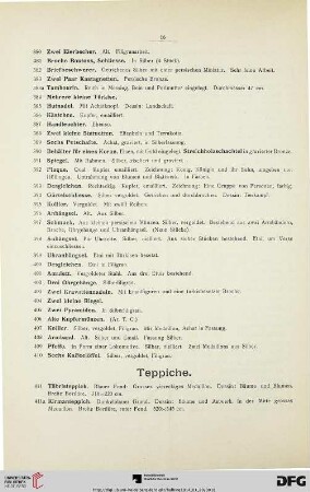 Teppiche (Nr. 411-450)