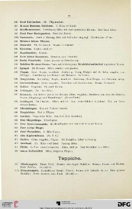 Teppiche (Nr. 411-450)