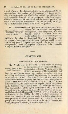 Chapter VIII. Assessment of Humeerpore