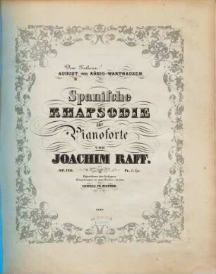 Spanische Rhapsodie : für Pianoforte ; op. 120