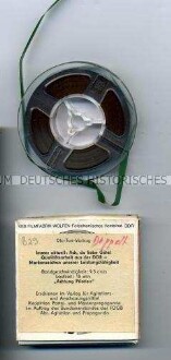Tonband zum Dia-Ton-Vortrag über Qualitätsarbeit aus der DDR