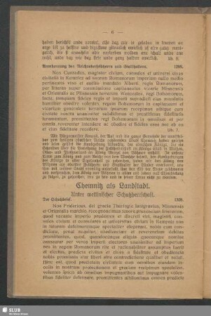 Chemnitz als Landstadt