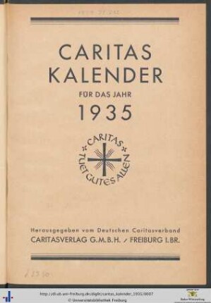 Caritas-Kalender