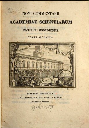 Novi commentarii Academiae Scientiarum Instituti Bononiensis, 2. 1836