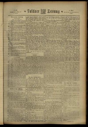 Zweite Ausgabe vom Dienstag, den 12. März 1912.