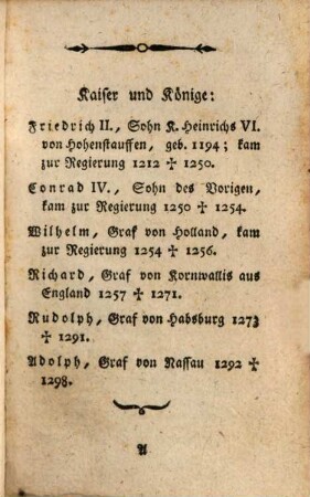 Historischer Calender. 1795