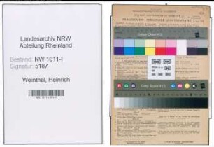 Entnazifizierung Heinrich Weinthal , geb. 21.05.1908 (Schwimmeister)