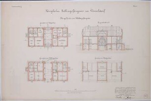 Torgebäude Frauentrakt, Königliches Zellengefängnis zu Düsseldorf.