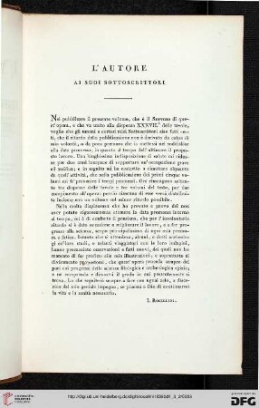 L'autore ai suoi sottoscrittori
