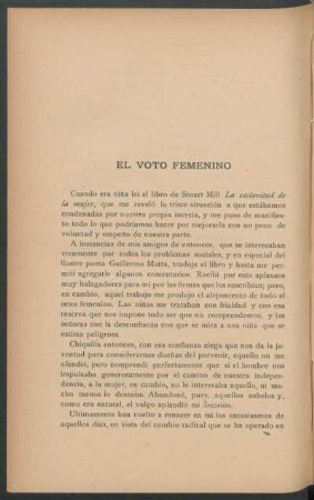El voto femenino