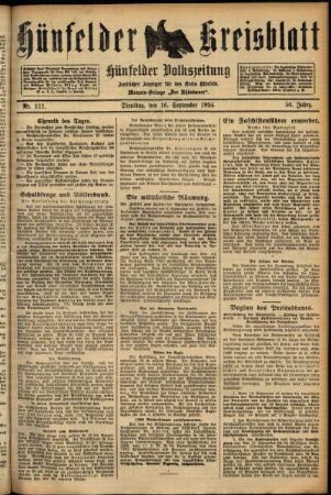 Ausgabe vom Dienstag, den 16. September 1924.