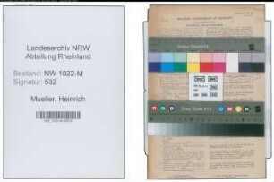 Entnazifizierung Heinrich Mueller , geb. 20.01.1906 (Polizeibeamter)