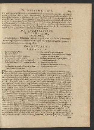 De Curationibus. Titulus XXIII.