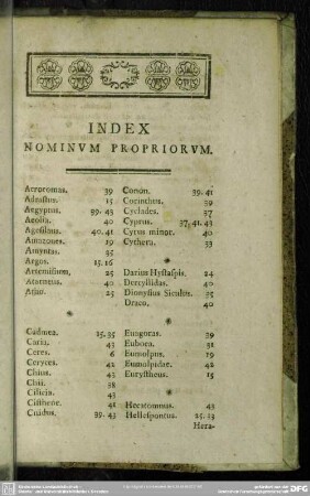 Index Nominum Propriorum
