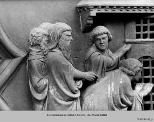 Türreliefs : Szenen Johannes' des Täufers : Besuch der Jünger beim Kerker des Johannes