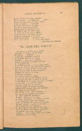 "El dios del poeta"