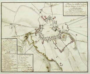 WHK 26 Deutscher Siebenjähriger Krieg 1756-1763: Plan der Belagerung von Kassel, November 1762