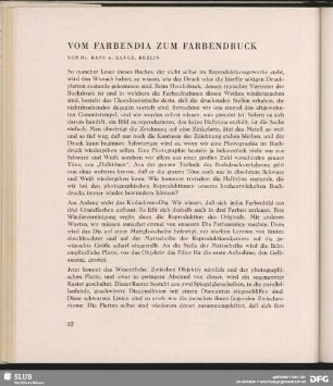 Vom Farbendia zum Farbendruck